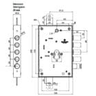 serratura a pistoni per porta blindata